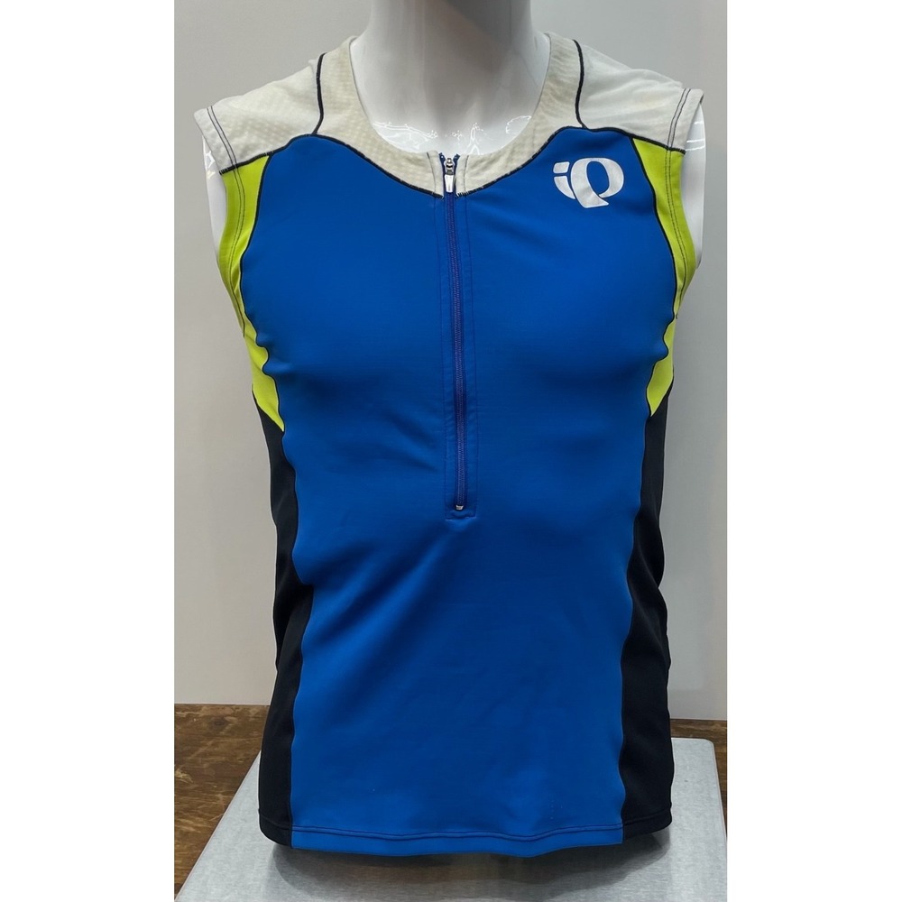 Men's Sleeveless Cycling Tri Jersey 2-Pack Lot Pearl Izumi M Saucony L FLAWED - Picture 8 of 13